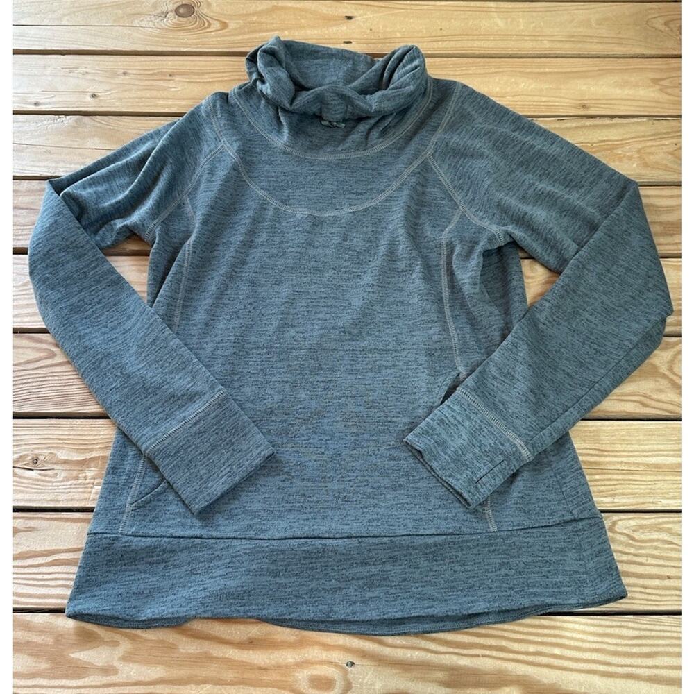 Kuhl Cowl Neck Pullover Top Size Medium Women’s Gray Green